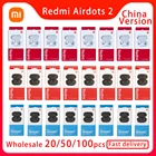 Оригинальные наушники Xiaomi Redmi Airdots 2, беспроводные наушники для Bluetooth, управление ии, игровая гарнитура с микрофоном, оптовая продажа, 2050 шт.