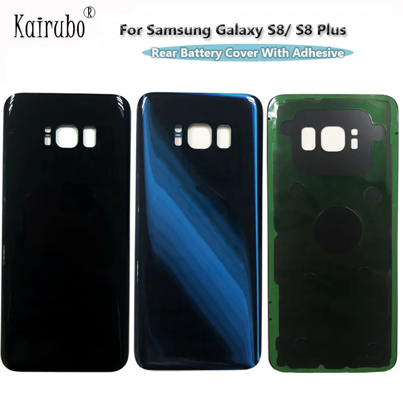 10 шт./лот для Samsung Galaxy S8 / + Plus OEM Задняя стеклянная крышка батарейного отсека задняя