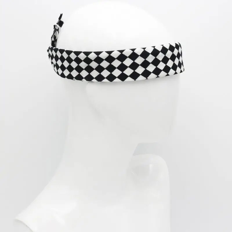 55x55 см черно белая клетчатая бандана для гонок унисекс многоцелевой квадратный