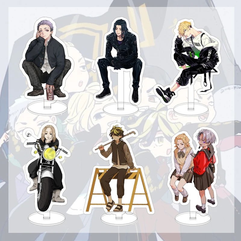 

2021 Popular Anime Tokyo Revengers Acrylic Figure Stand Toy Manjiro Tokyo Revengers Model Plate Figure Anime Keychain