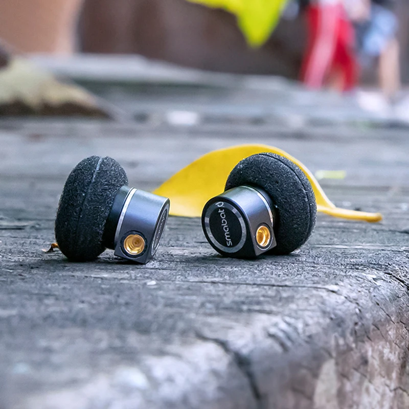 Smabat M1 Pro Earbud Earbuds HIFI Metal CNC Earphone 14.2mm Dynamiy MMCX Silver Plated Cable Maze Design ST-10 ST10 BK PK PK2