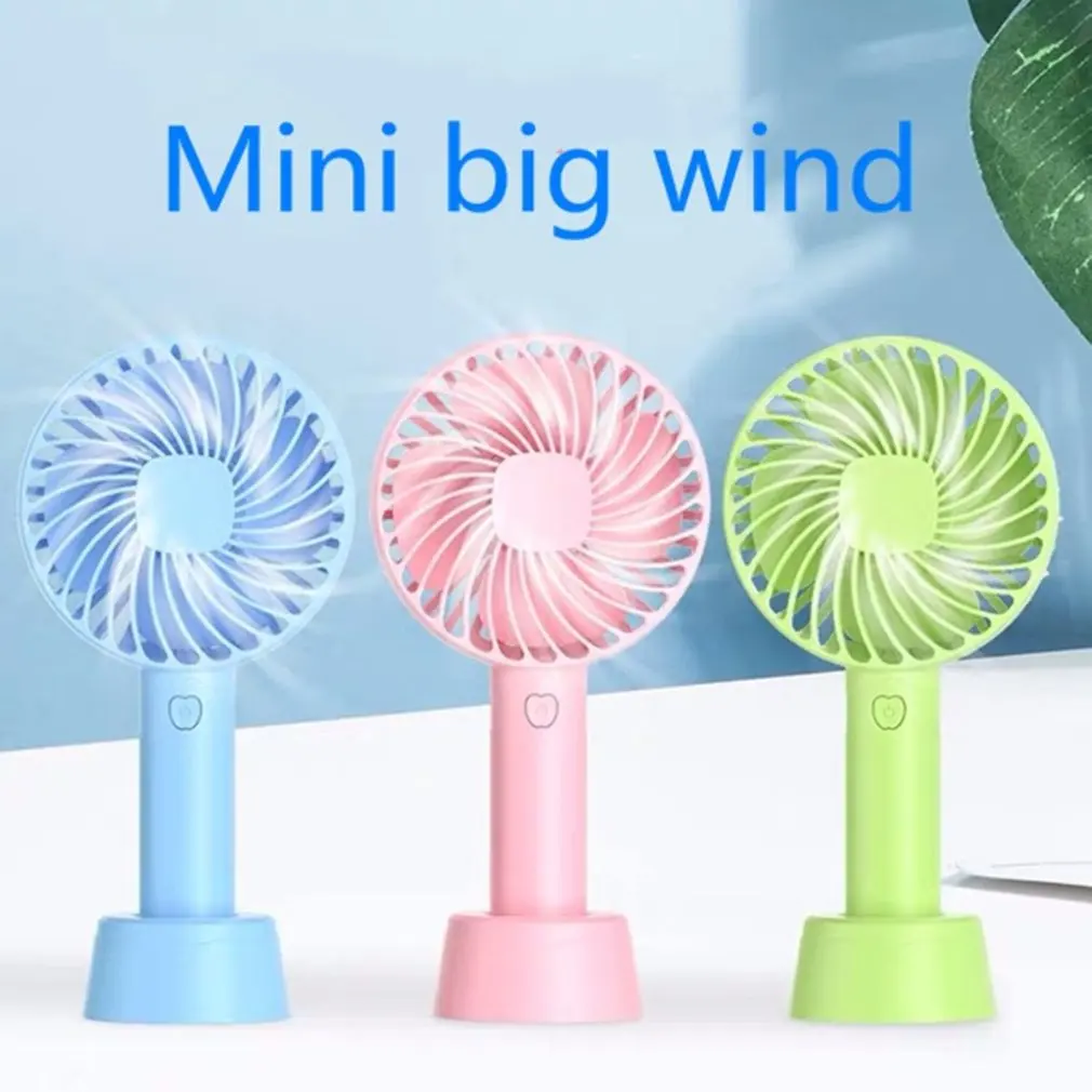 

A20 Handheld Fan USB Charging Fan Mini Fan Student Gale Silent Three-speed Adjustment Desk Table Fan With Base