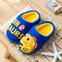 childrens slippers for boys and girls baby home shoes cute cartoon dinosaur kids cotton slippers winter warm soft flats shoes