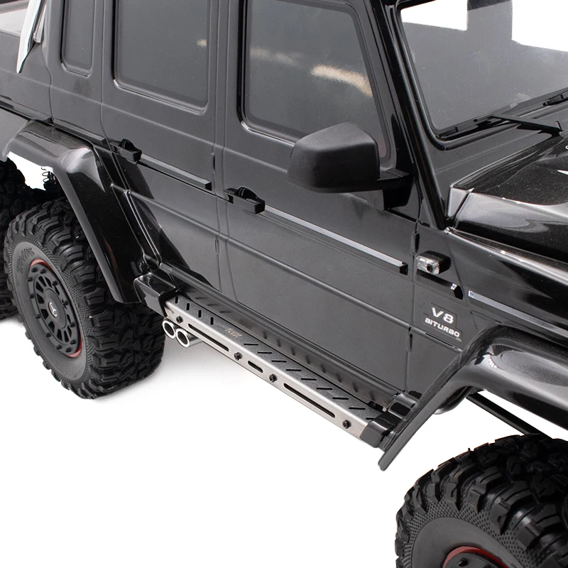 Modelo de coche 6*6 Marco, Pedal de acero inoxidable, pedales de paso lateral de Metal para coches RC, piezas de decoraci&oacute;n-1