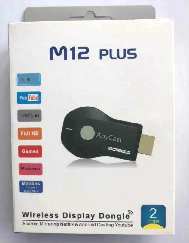 

tv stick M12 Plus1080P Wireless HDMI-compatible Wifi Display Receiver Mirror Screen Miracast Airplay Media Stream Android HDTV