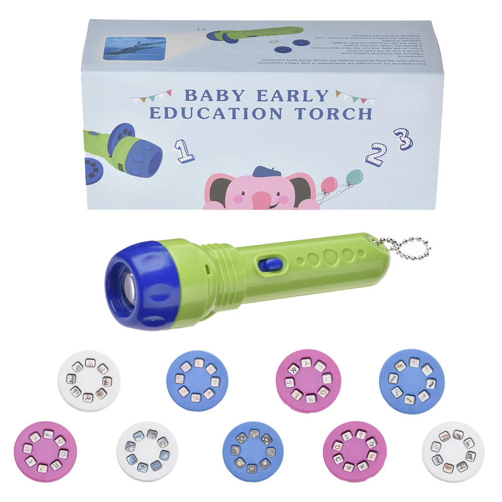 Детский фонарик Книга Историй факфонарь HD анимация мультфильм Раннее обучение