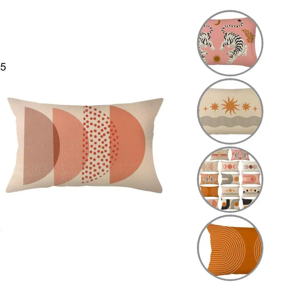 

Breathable Multi Styles 12 Inch Decorative Geometric Pillow Case for Car