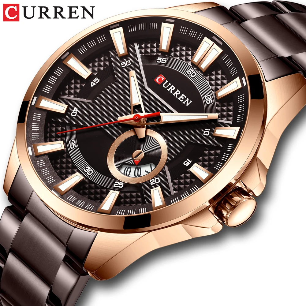 CURREN autumn practical men's watch, durable military waterproof watch, men's quartz steel watch with calendar
CURREN autumn practical men's watch, durable military waterproof watch, men's quartz steel watch with calendar