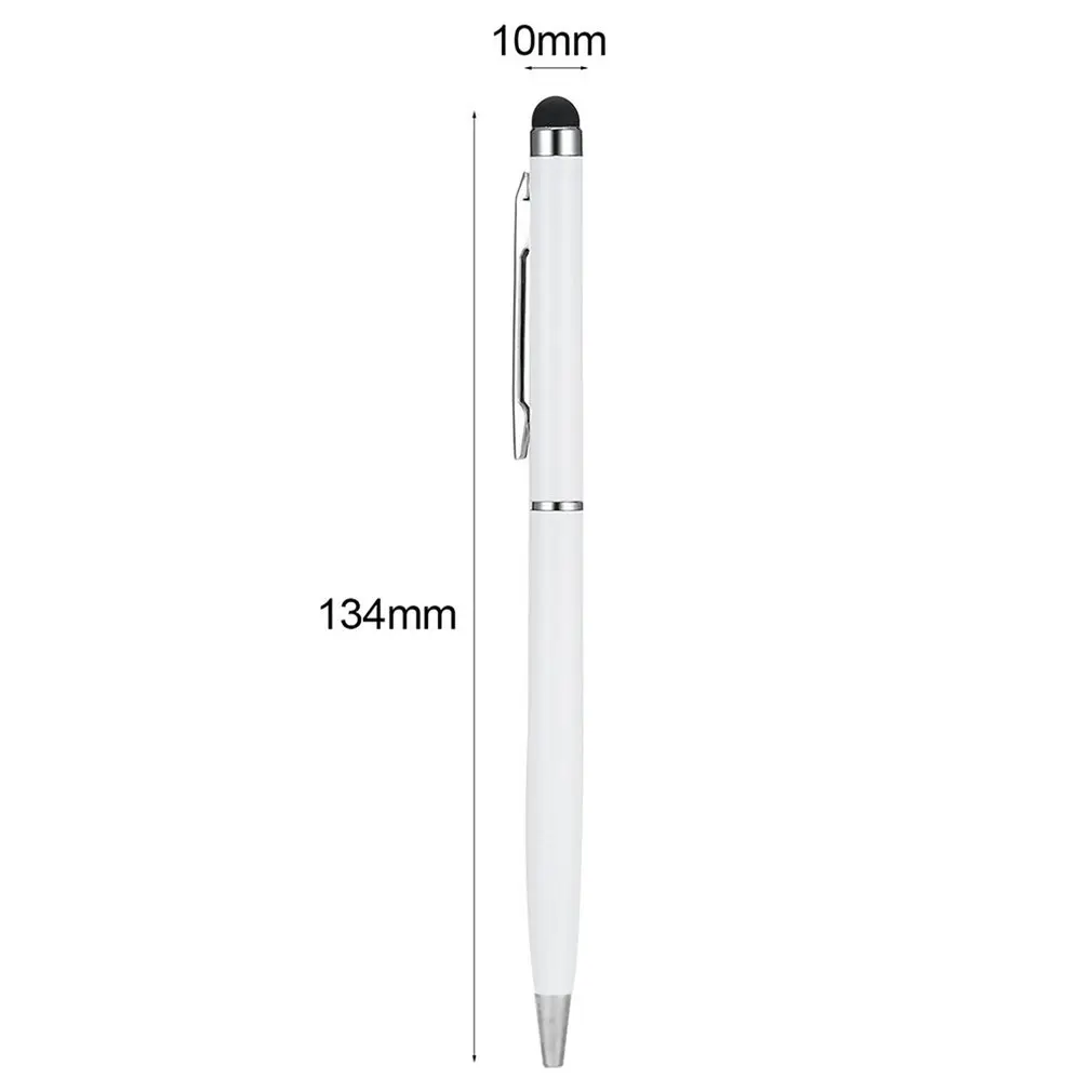

2 In 1 Universal Stainless Steel Capacitive Crystal Touch Screen Stylus & Ball Point Pen For Tablet PC Phone