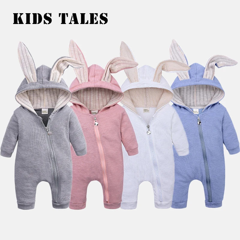 Baby Romper Spring Autumn Onesie Jumpsuit Long Sleeve Girl And Boy For Infant Cute Rabbit Costume | Мать и ребенок