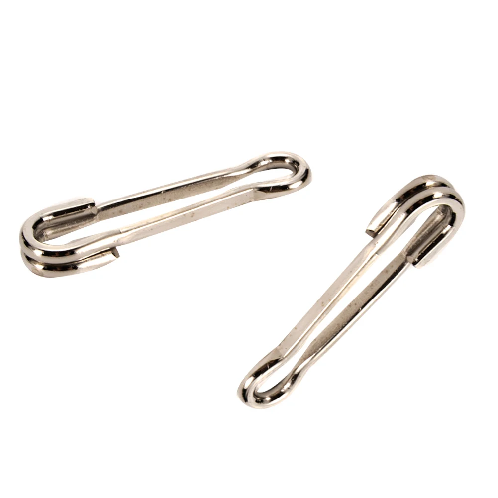 20Pcs Stainless Steel Bass Carp Fishing Snap Swivel Hook Connector Lures Clips For Fishhook Lure Accessories | Спорт и развлечения