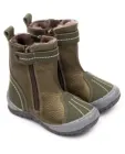 Сапоги детские мех 22010  кожа, ТОКИО хаки