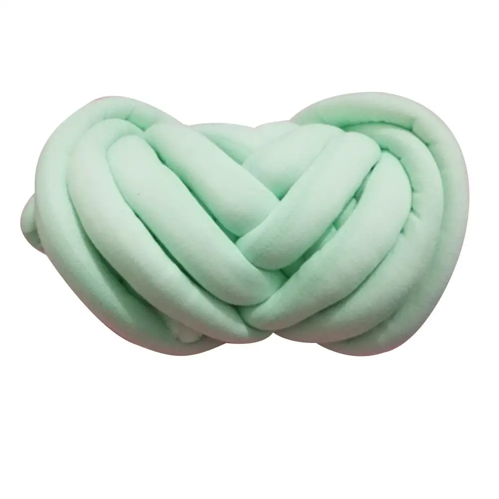 Mint Green 8 м детский бампер кровать коса узел Подушка бампер для младенцев Bebe защита для кроватки Детская кроватка бампер украшение комнаты - Цвет: Mint Green