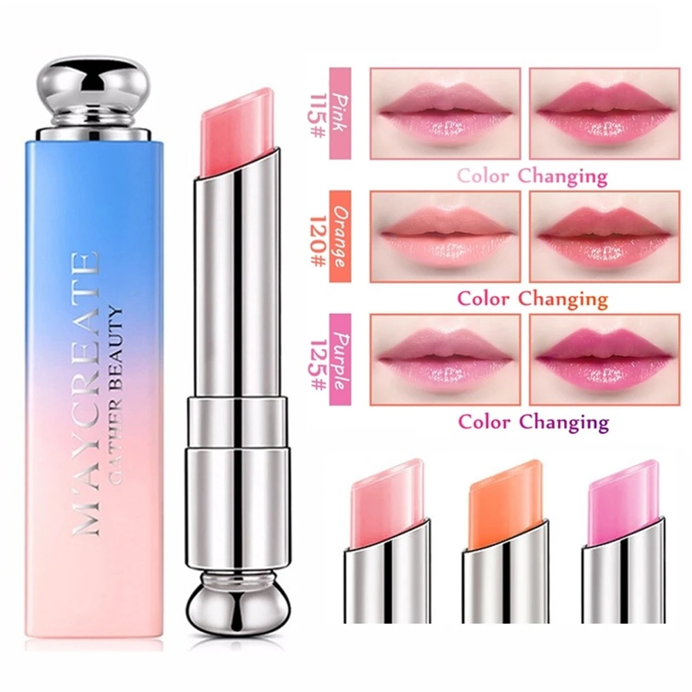 

New Magic Color Changing Lipstick Orange Waterproof Moisturizer Lip Balm Long Lasting Nourish Protect Lips Care Makeup Cosmetic