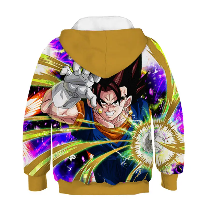 Японское аниме Dragon Ball Z Son Goku детские толстовки с 3D принтом Harajuku детские повседневные толстовки для мальчиков и девочек