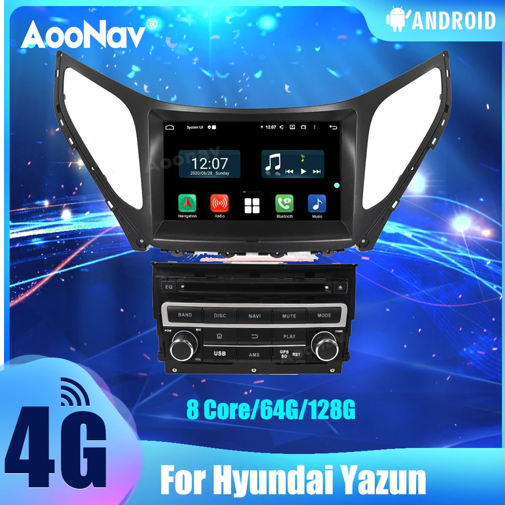 

Автомагнитола 2 Din 128G для Hyundai Yazun, система Android, сенсорный экран, мультимедийный плеер, GPS-навигация, Авторадио