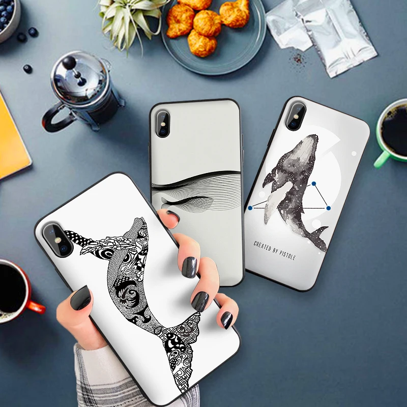 Черный и белый КИТ для Xiaomi Redmi 7 Note 4X 5A 16G 32G GO 7A K20 6 5 8 Pro Чехол