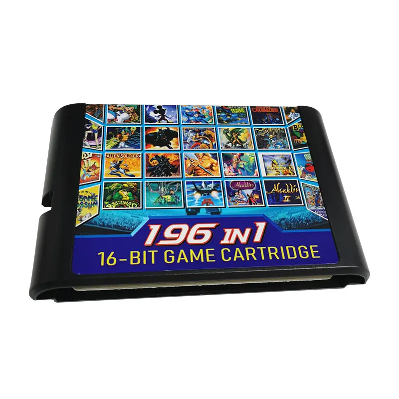 

196 in 1 Multi Cartridge Games For Sega Genesis Mega Drive PAL NTSC Console