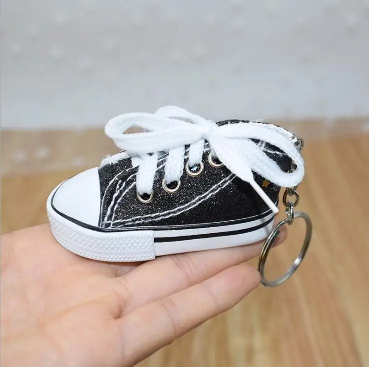 Модные блестящие туфли цепочка для ключей спортивная обувь мини 3d моделирование