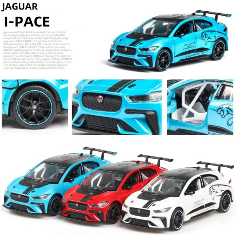 1:36 игрушечный автомобиль JAGUAR I-PACE металлическая игрушка сплав автомобильные Diecasts& Toy транспортные средства модель автомобиля Миниатюрная модель автомобиль игрушки для детей
