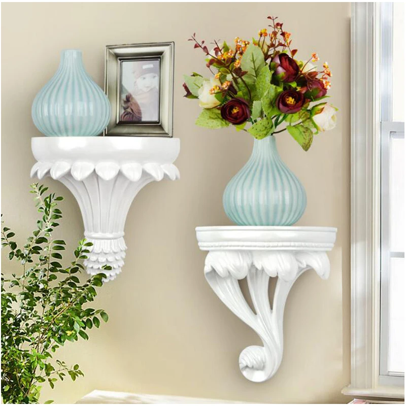 Европейская домашняя декоративная настенная полимерная полка ваза 3D стойка