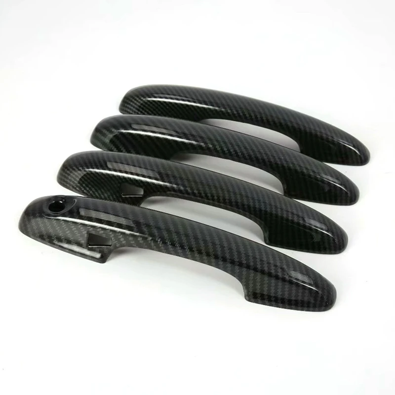 for Ford Focus 2019 2020 Carbon Fiber Color Door Handle Cover Trim Decoration Frame with 2 Smart Hole Car Accessories | Автомобили и