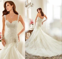 2016 new fashionable custom organza casamento long a line brides bridal gown vestido de noiva sexy wedding dress free shipping