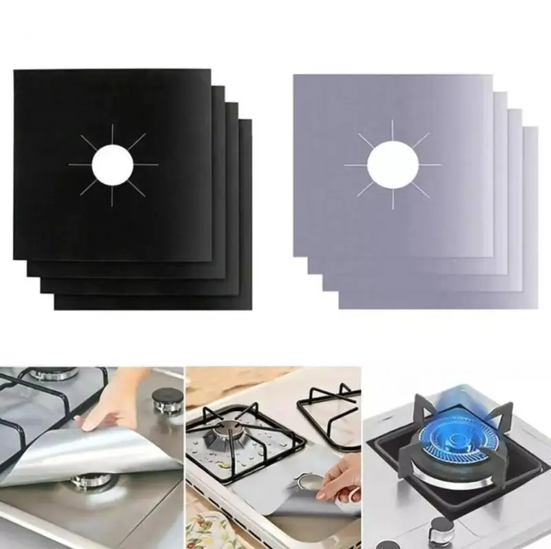 Защитная крышка для кухонной плиты 4 шт. защитное покрытие газовой защита горелок