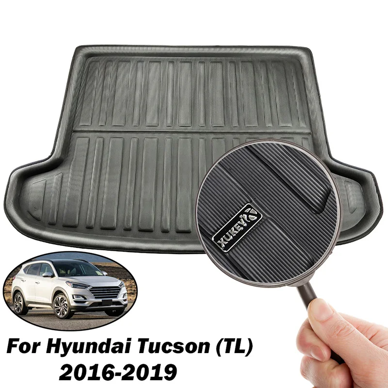 Специально для Hyundai Tucson TL 2016 2017 2018 2019 черный загрузочный лайнер задний багажник