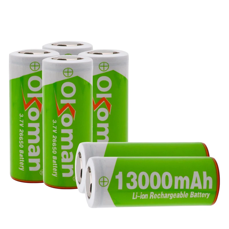 2021 100% New Original 26650 3.7v 13000mAh Lithium Rechargeable Battery For Pack Power Tool Flashlight Batteries | Электроника