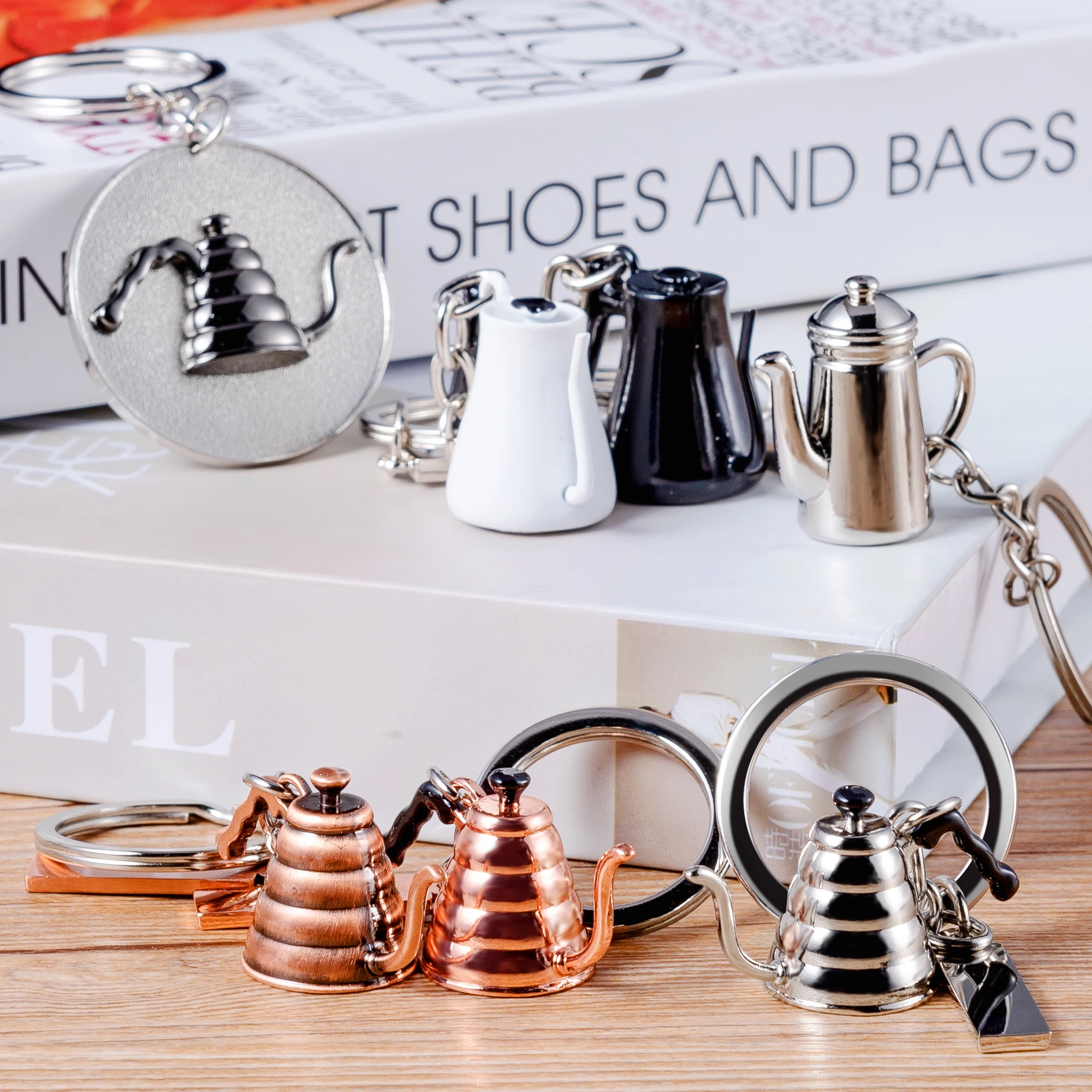 Бариста брелок для кофе Кофеварка ручка молочный кувшин чайник портативный