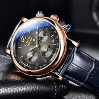 lige new luxury business watches quartz mens watches leather strap 30m waterproof fashion mens watch clock relogio masculino