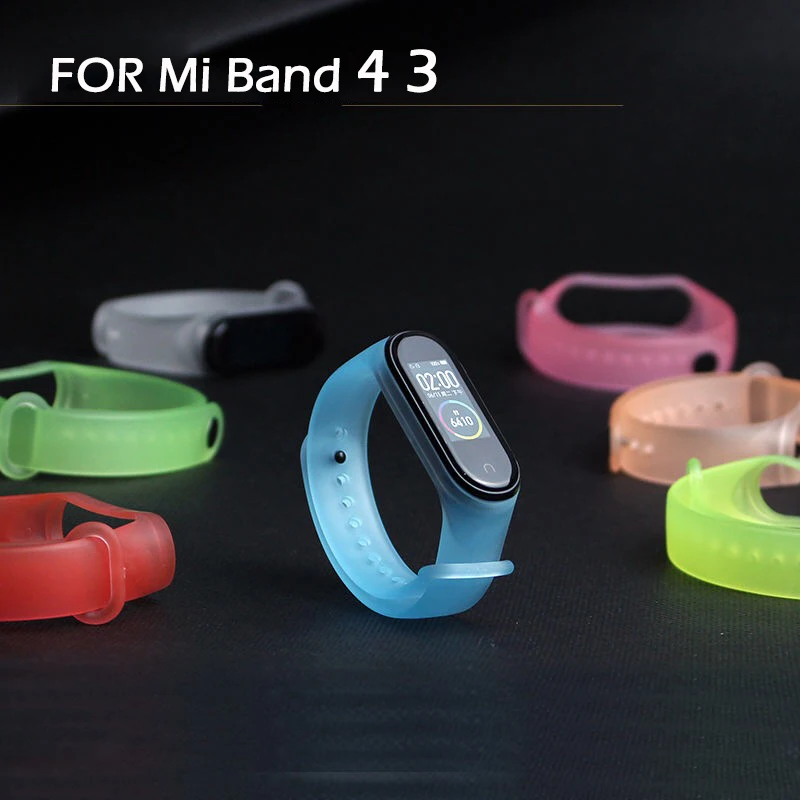 Браслет для Xiaomi Mi Band 4 3 спортивный ремешок силиконовый часов аксессуары браслет