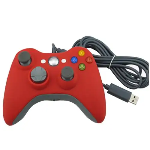 RED OSTENT проводной USB контроллер геймпад джойстик для microsoft Xbox 360 консоль Windows PC ноутбук компьютер видео игры - Цвет: RED