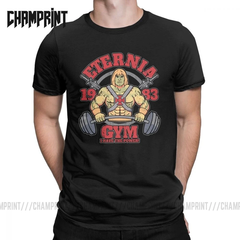 Мужская футболка Eternia Gym V2 He Man And The Masters Of Universe Повседневная из хлопка размеры 4XL 5XL