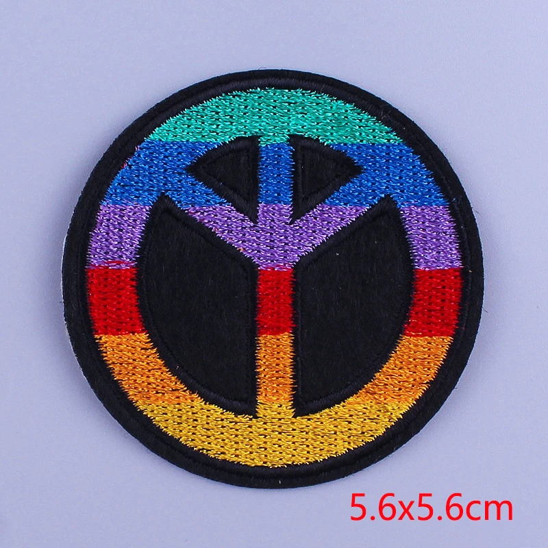 Радужный Флаг вышитая нашивка с сердцем и гордостью нашивки для одежды геев на