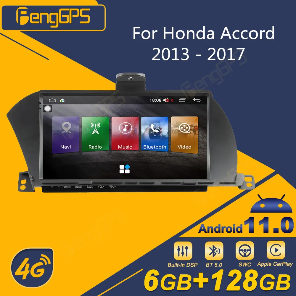 

Автомагнитола 2 Din Android для Honda Accord 9 2013-2017, радиоприемник, GPS-навигатор, мультимедийный DVD-плеер, головное устройство