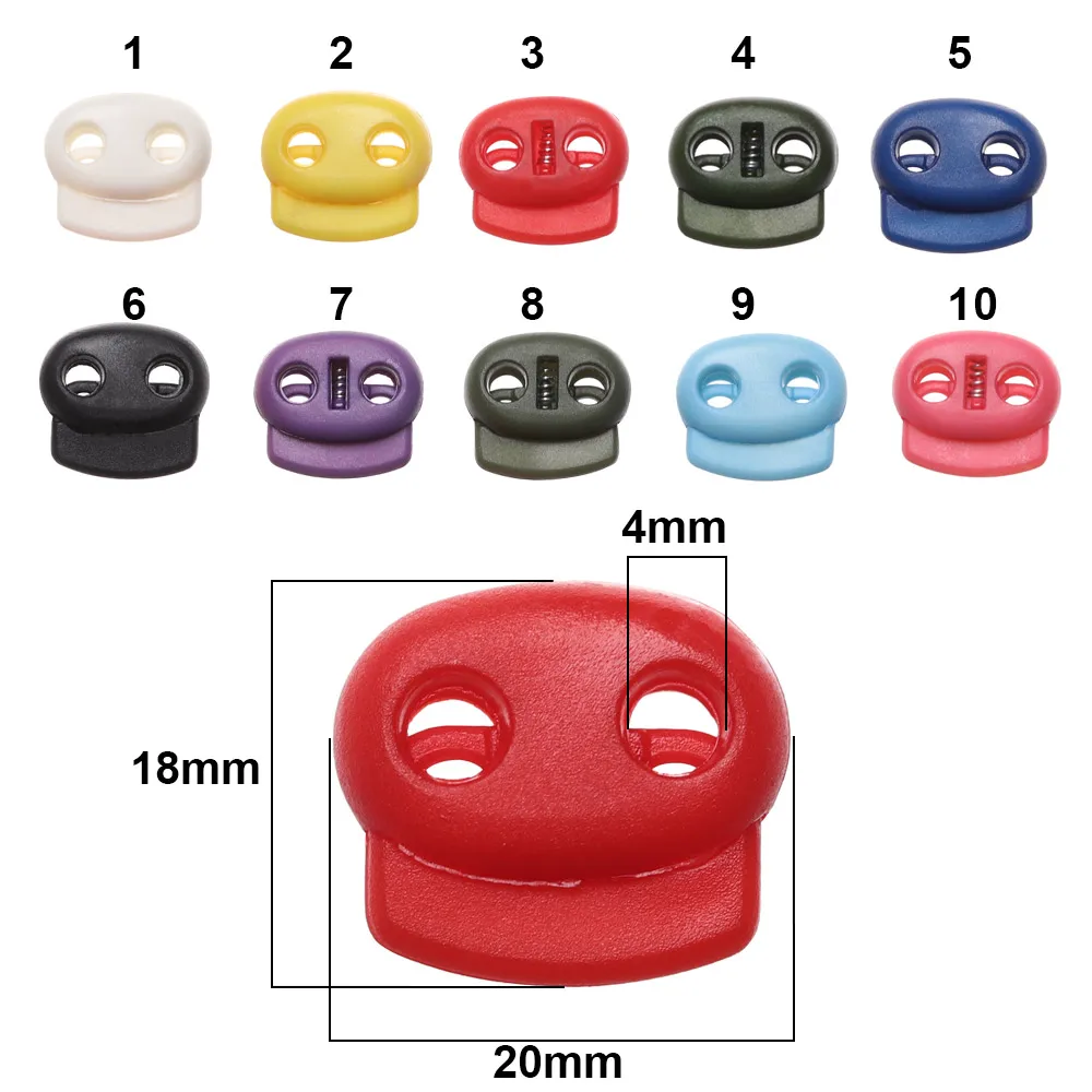 20 шт. пластиковые пробки для шнура 4 мм|Пуговицы| |