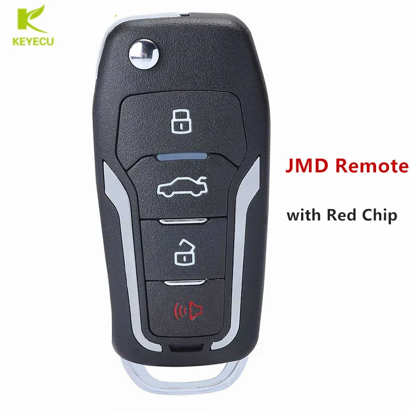 Оригинальный Универсальный Автомобильный ключ KEYECU JMD с красным чипом для Ford Style