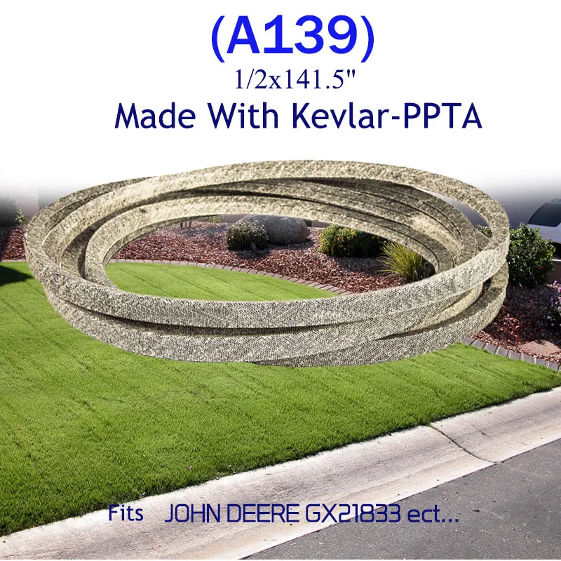 

Mower Belt Make With Kevlar for J/OHN DEERE GX21833 for T/oro 119-8820 1198820 For T/imecutter SS 5000 5060 50 1/2x141.5" A139