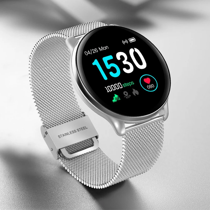 Умные часы женские водонепроницаемые фитнес-трекер Смарт-часы Мужские цветной