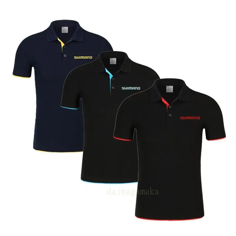 

Fishing T Shirt Men Breathable Quick Dry Fishing Clothes Outdoor Clothing Fishing Tees New Short Sleeve Sport Shirt Polo T-Shirt