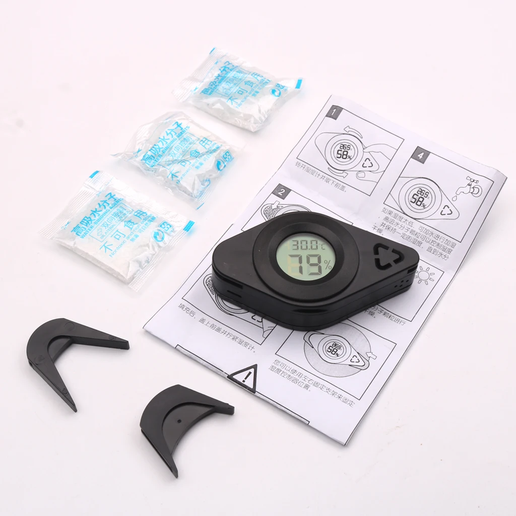 

Digital Hygrometer Thermometer Adjust Humidity for Guitar Violin Cello etc.