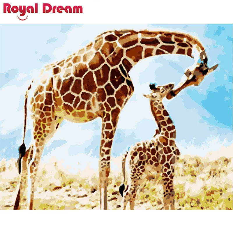 

Animal series DIY Painting By Numbers Kit Acrylic Paint By Numbers HandPainted Oil Painting On Canvas for Living Room