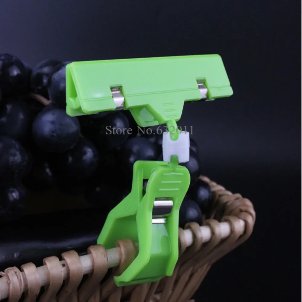 Зеленый поп-этикетки держатель ценник значок имя карта Зажимная этикетка