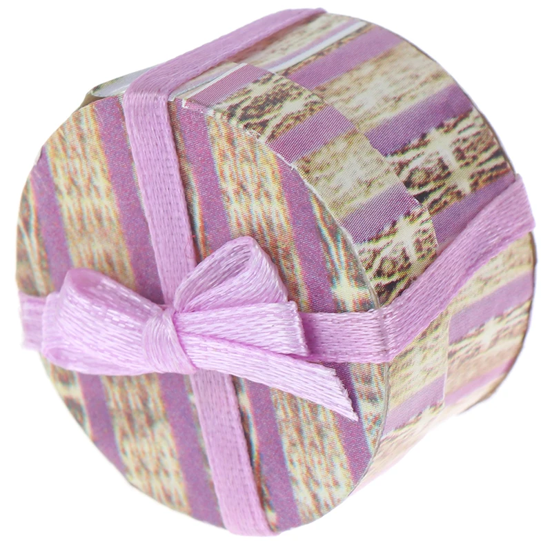 

1: 12 кукольная Аксессуары для мини-мебели сцена модель с маленькими бантиками в подарочной коробке