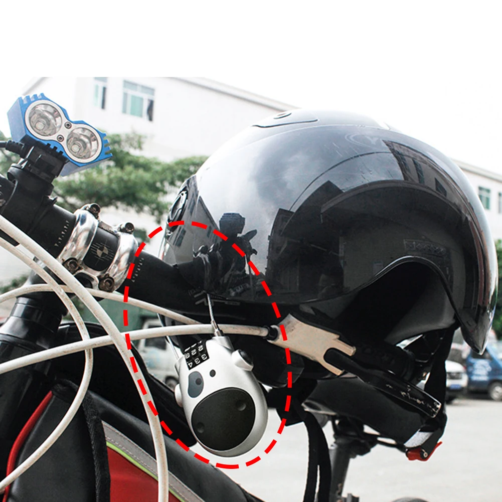 

Cow Travel Luggage Locks 3 Digital Combination Cable Padlock Password Lock Retractable Bike Lock