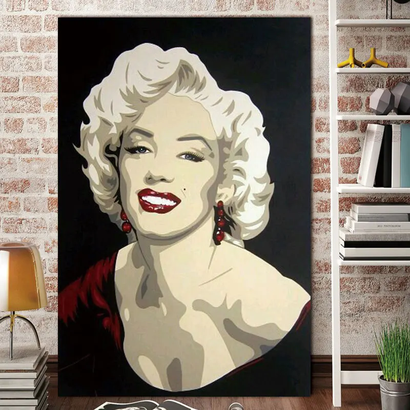Conisi современные женские звезда холст с Мерилин Монро Картины очаровательные