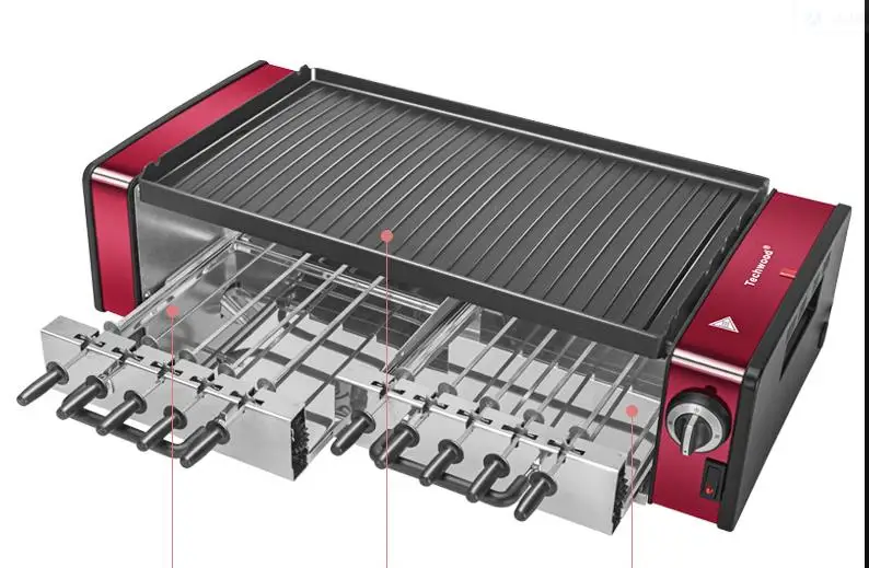 hot pot barbecue integrated pot household cooking korean separable frying and roasting machine multi functional electric shabu free global shipping