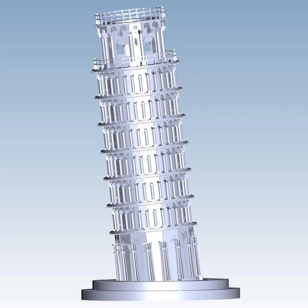 

The Leaning Tower of Pisa Custom order highqualityhighprecision digital models 3D printing service Classic objects ST2005